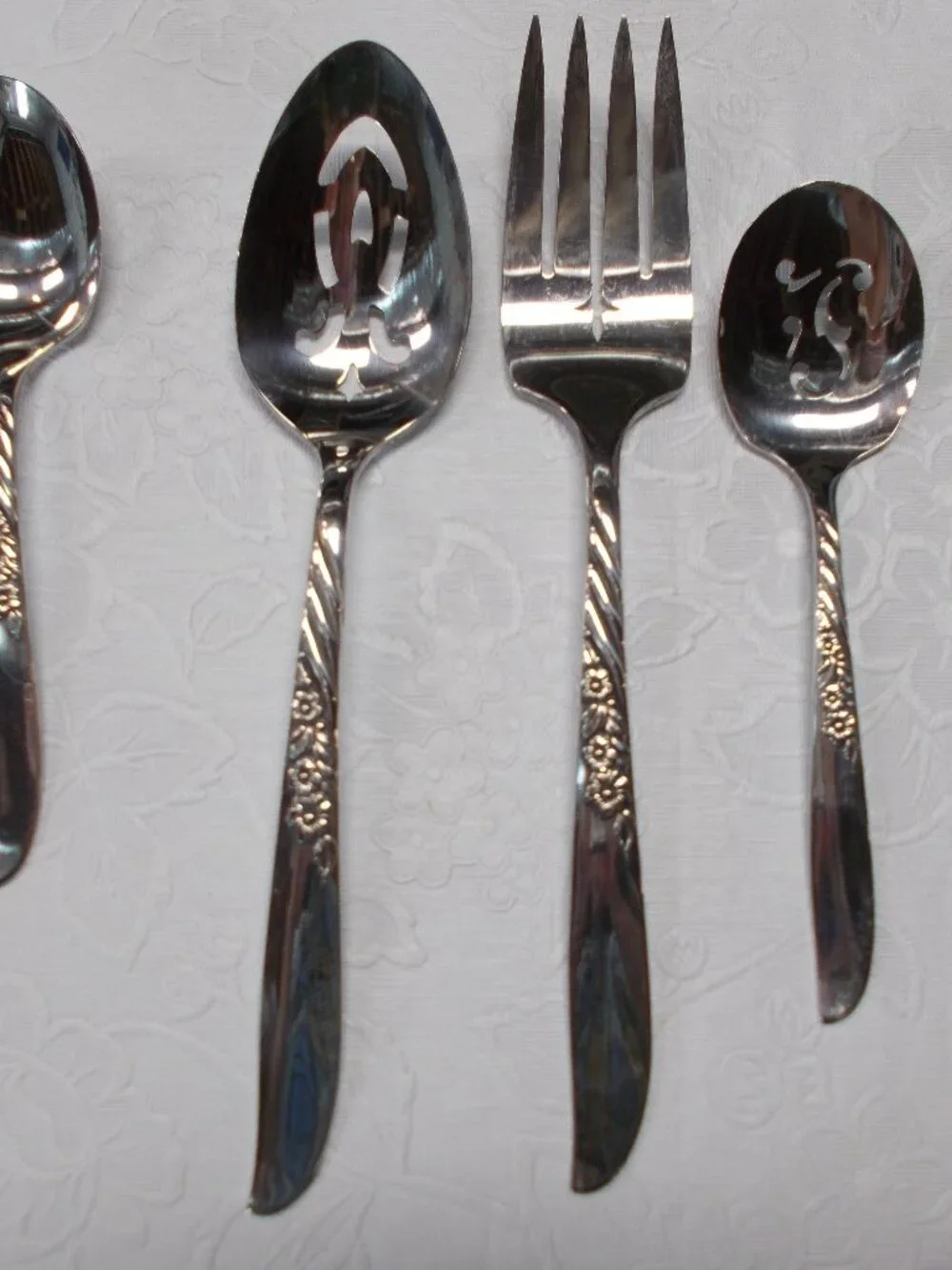 Vtg William Rogers Oneida Ltd Wildwood Always? five piece serving set